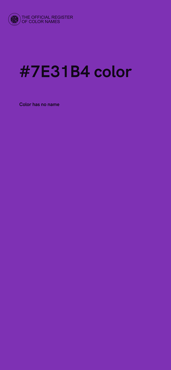 #7E31B4 color image