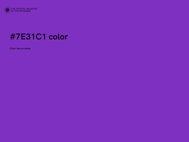 #7E31C1 color image