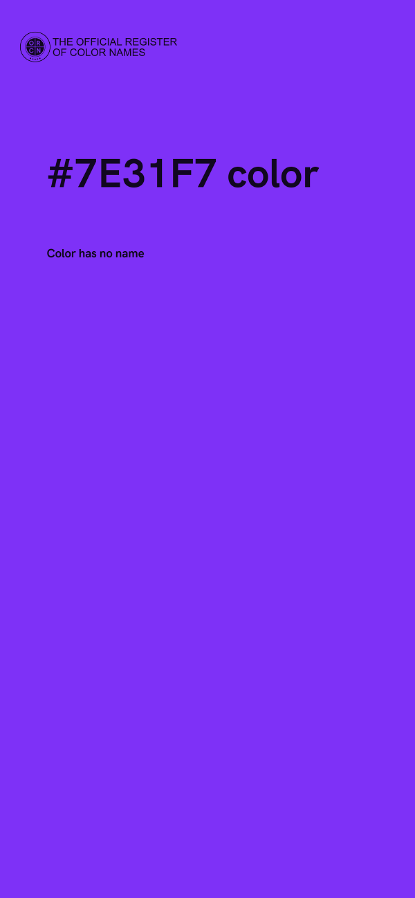 #7E31F7 color image