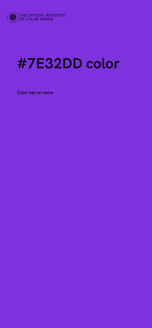 #7E32DD color image