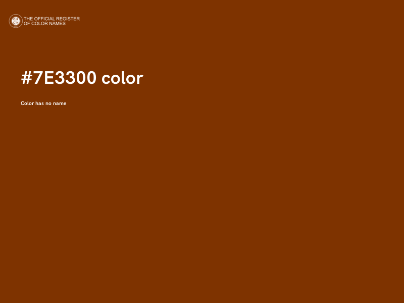 #7E3300 color image