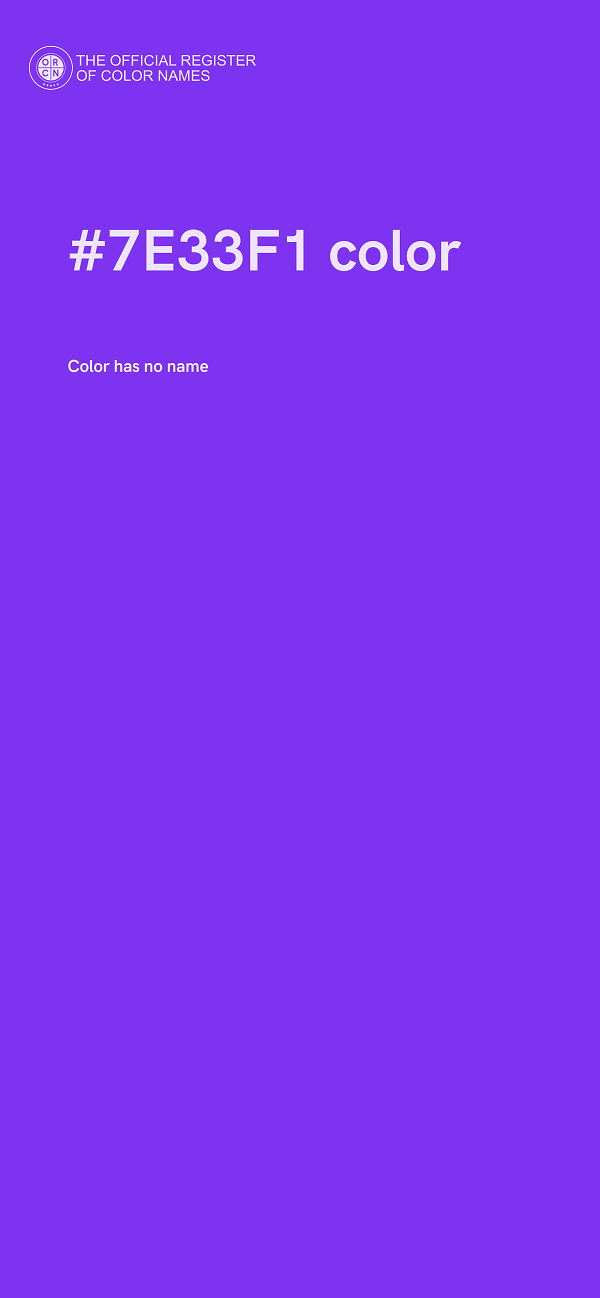 #7E33F1 color image