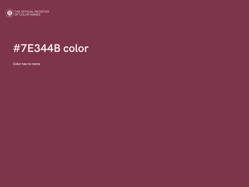#7E344B color image