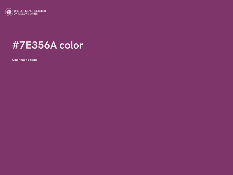 #7E356A color image