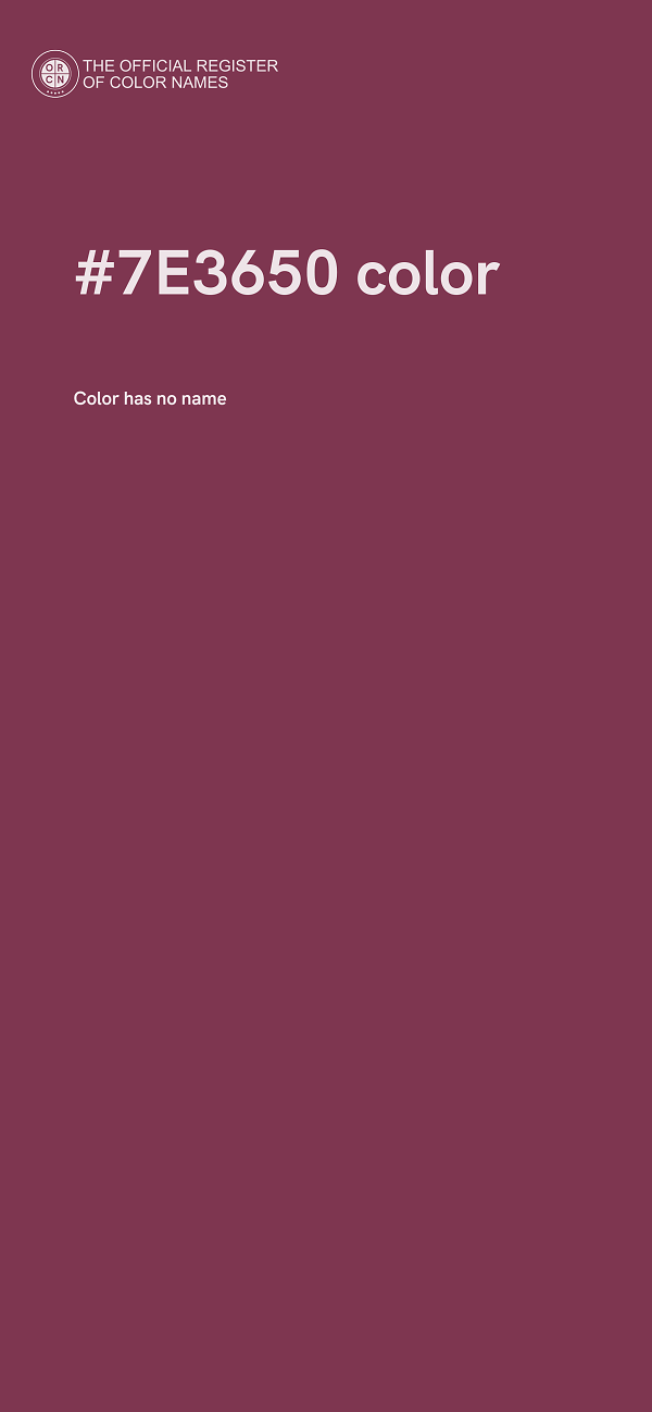 #7E3650 color image