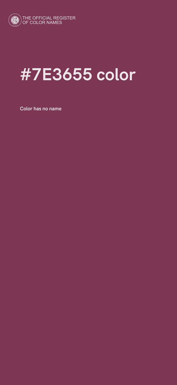 #7E3655 color image