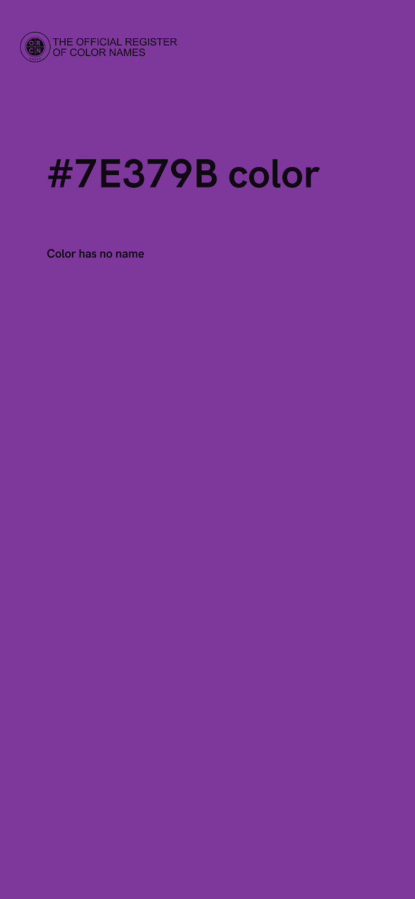 #7E379B color image