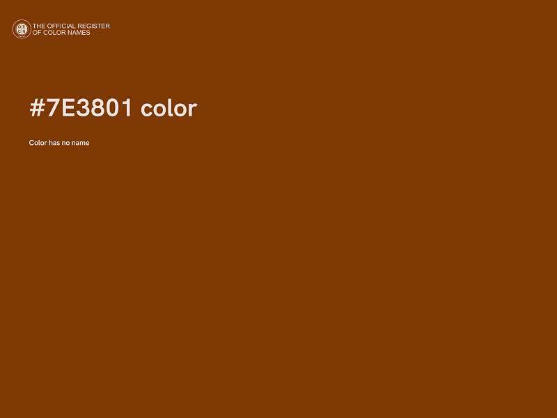 #7E3801 color image