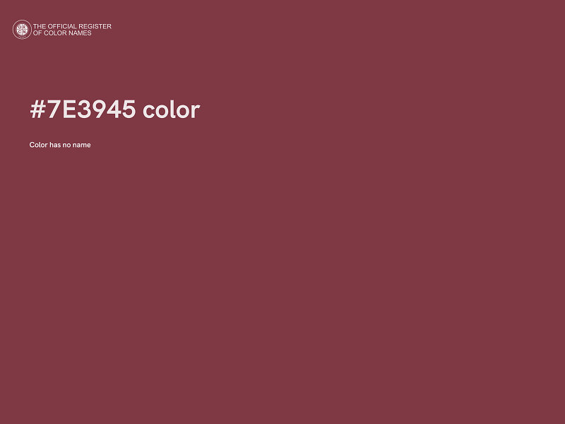 #7E3945 color image