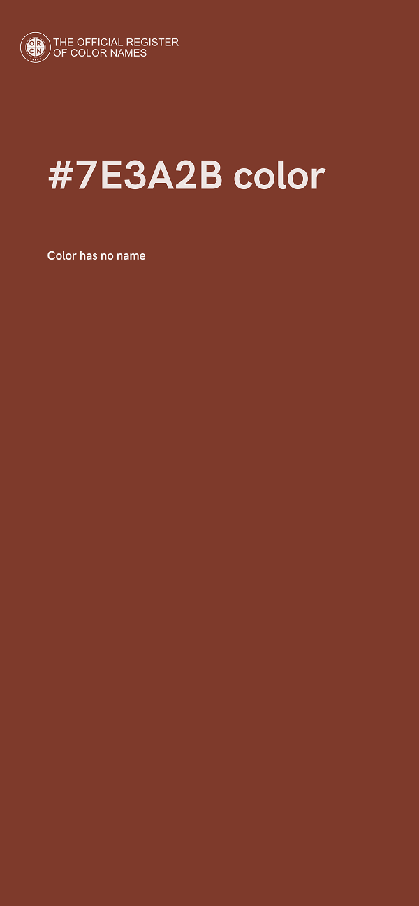 #7E3A2B color image