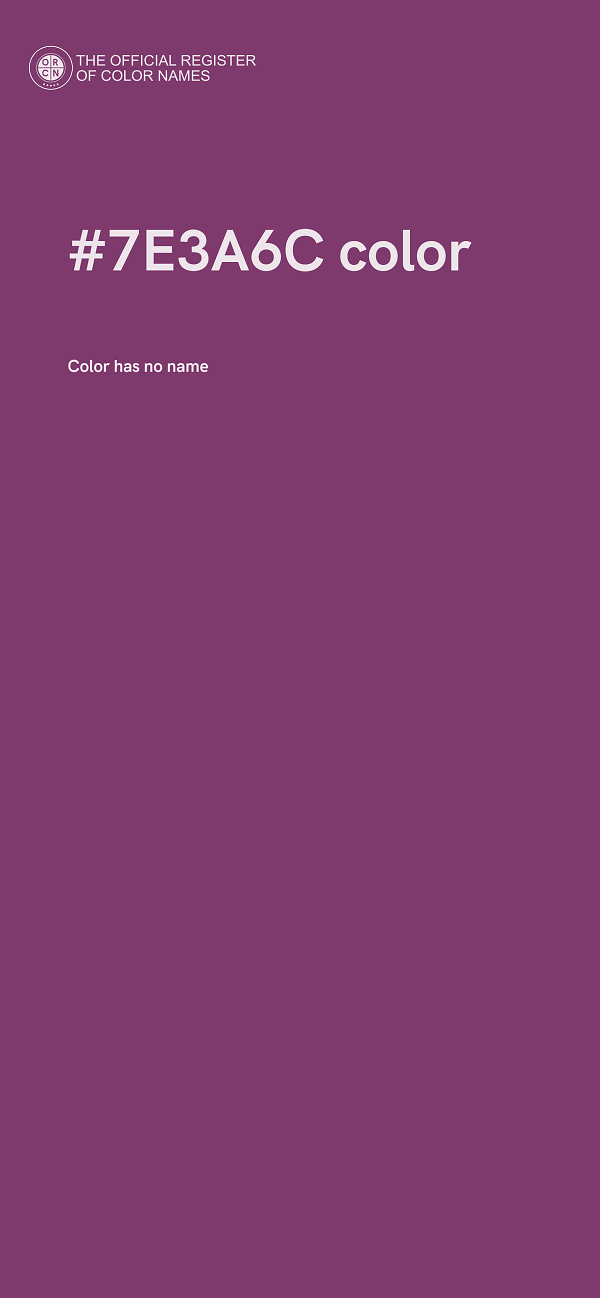 #7E3A6C color image
