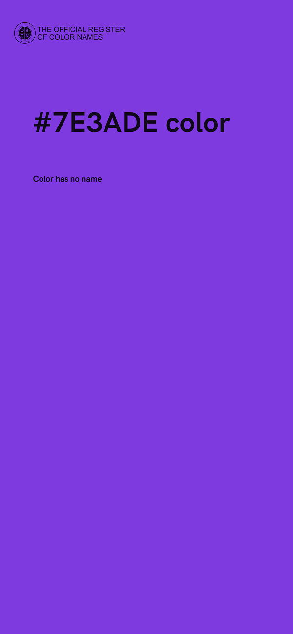 #7E3ADE color image
