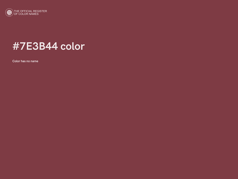 #7E3B44 color image