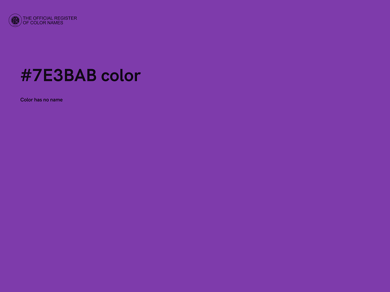 #7E3BAB color image