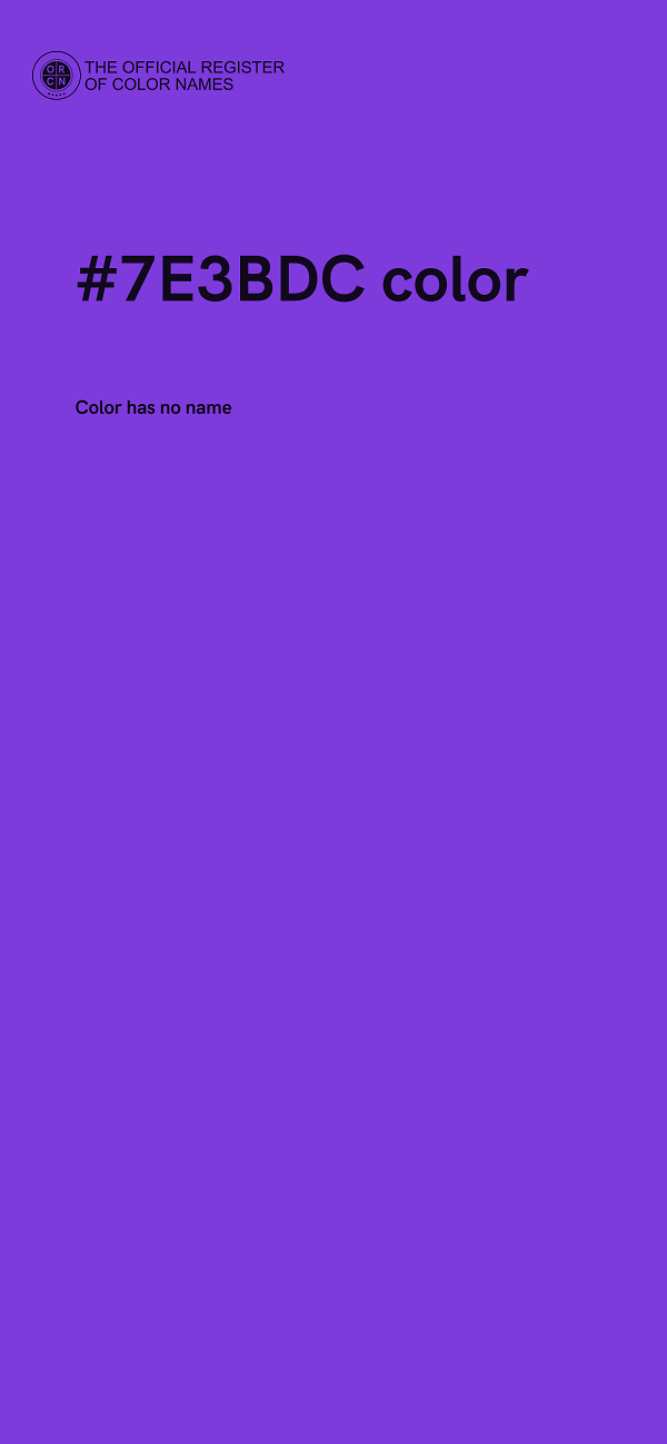 #7E3BDC color image