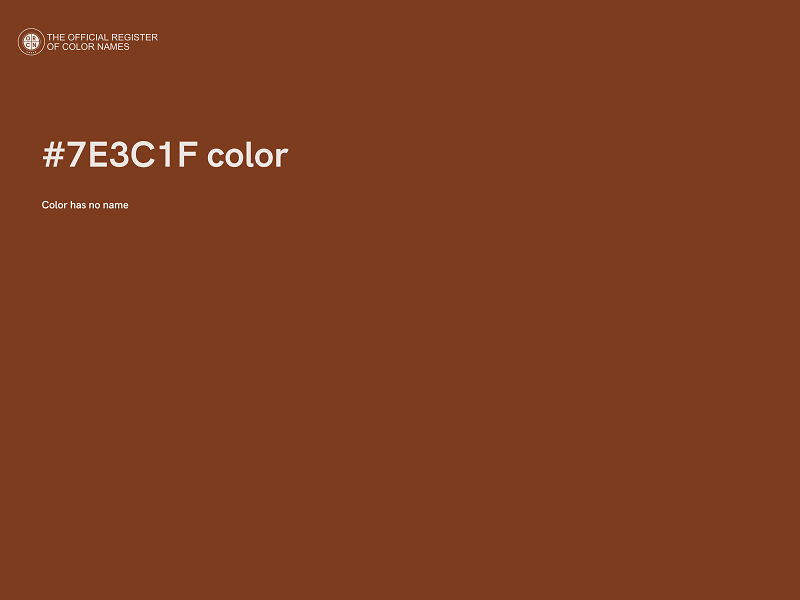 #7E3C1F color image
