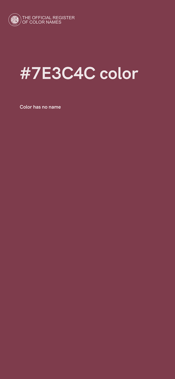 #7E3C4C color image
