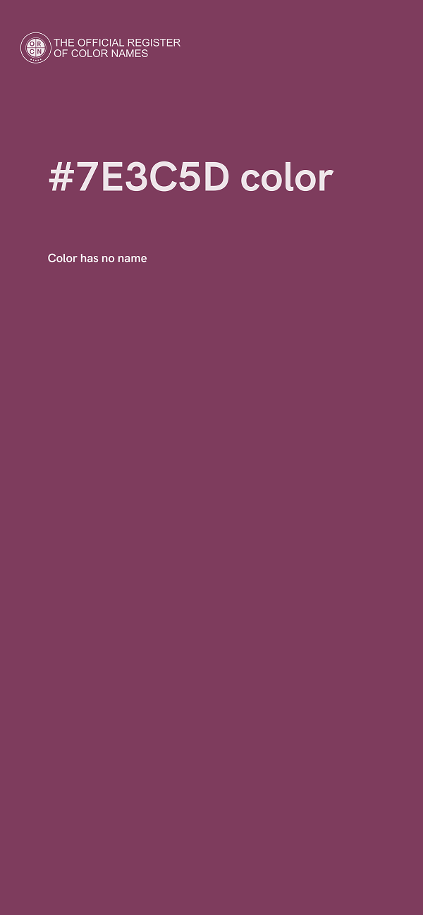 #7E3C5D color image
