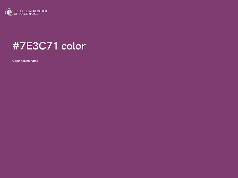 #7E3C71 color image