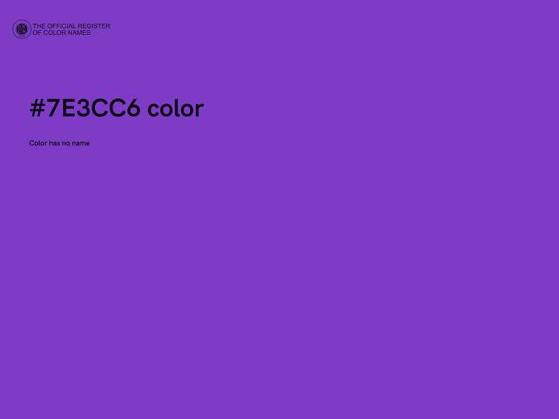 #7E3CC6 color image