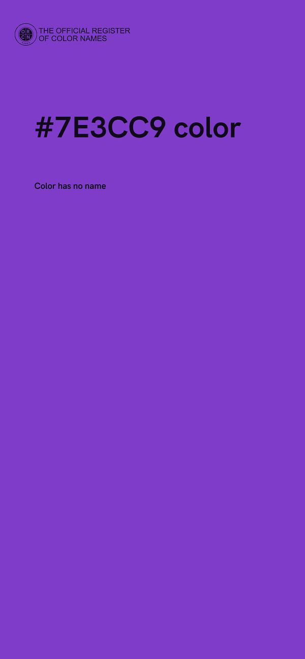 #7E3CC9 color image