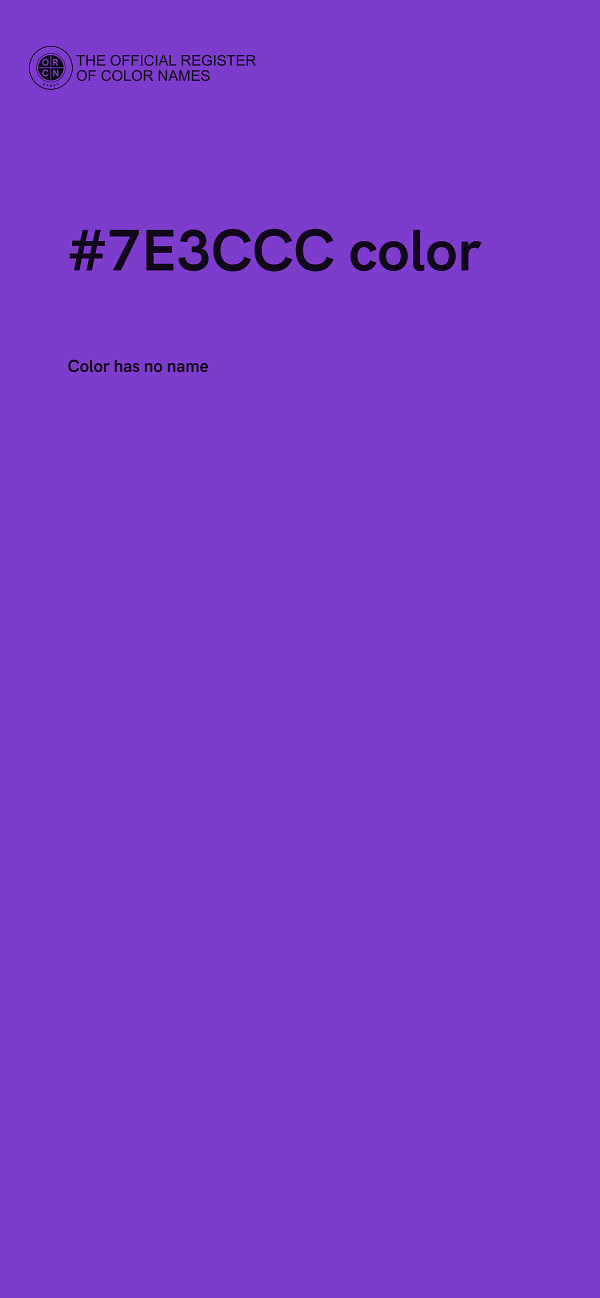 #7E3CCC color image