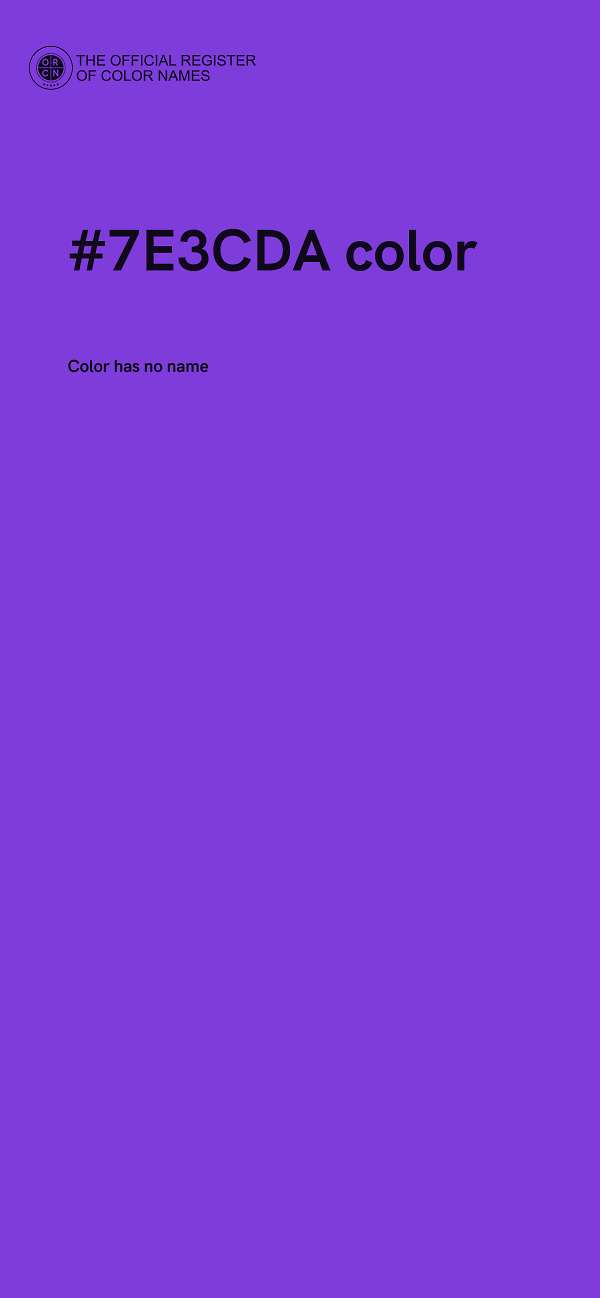 #7E3CDA color image