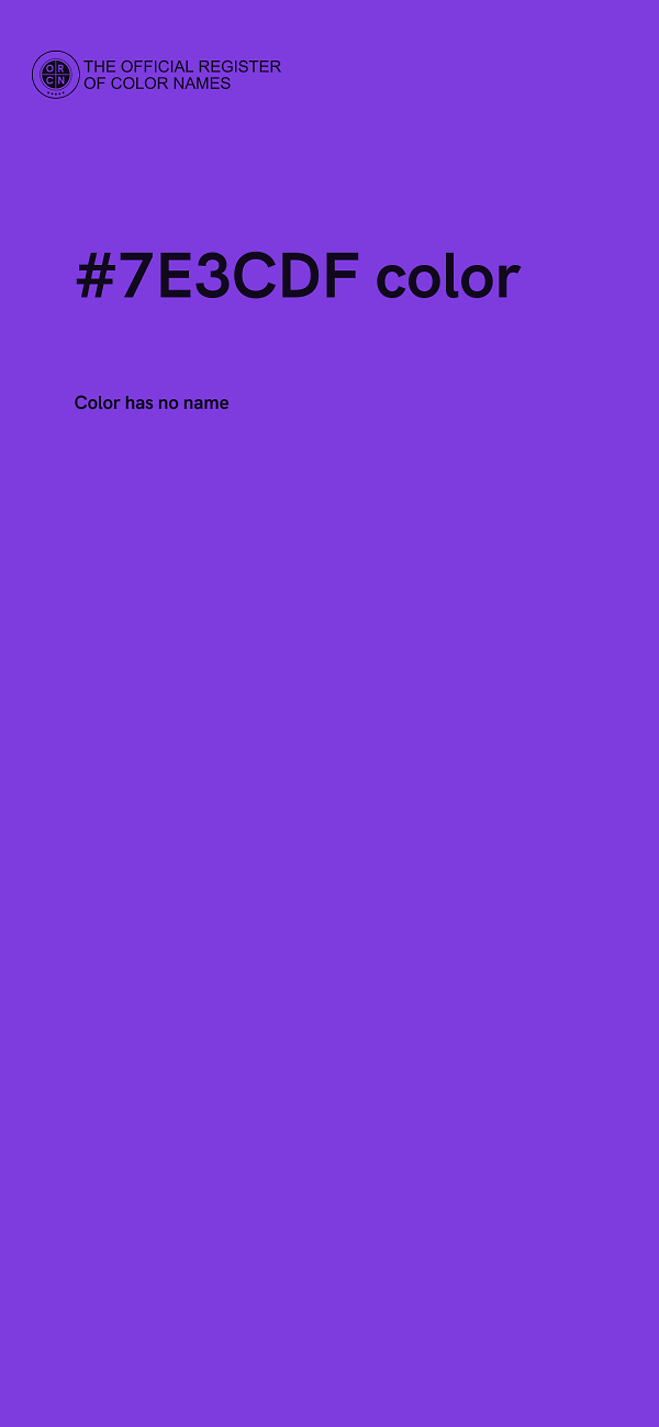 #7E3CDF color image