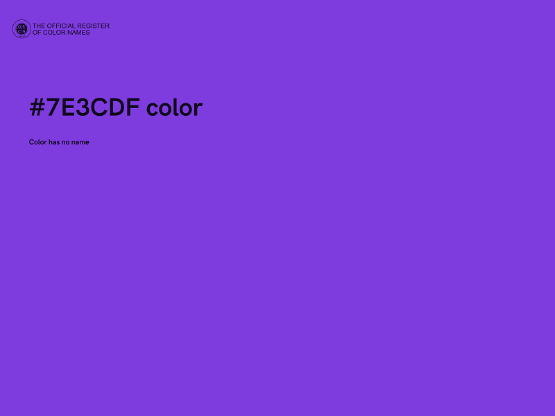 #7E3CDF color image