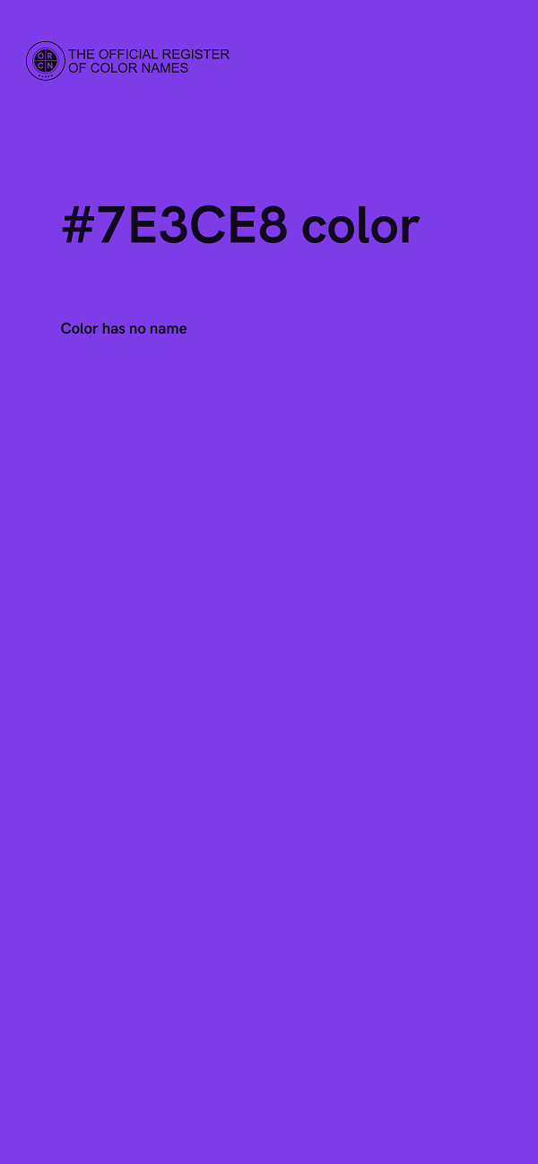 #7E3CE8 color image