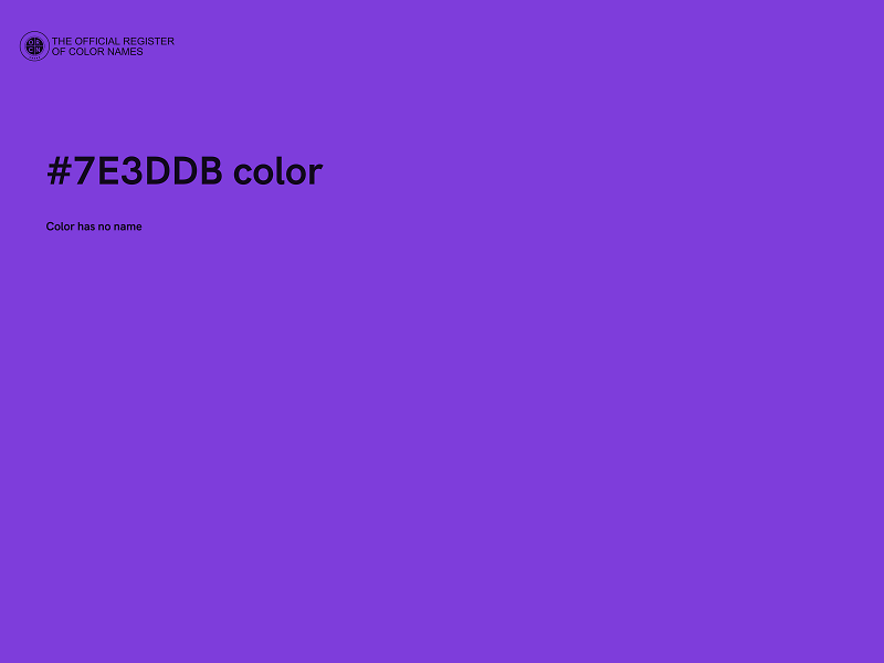 #7E3DDB color image