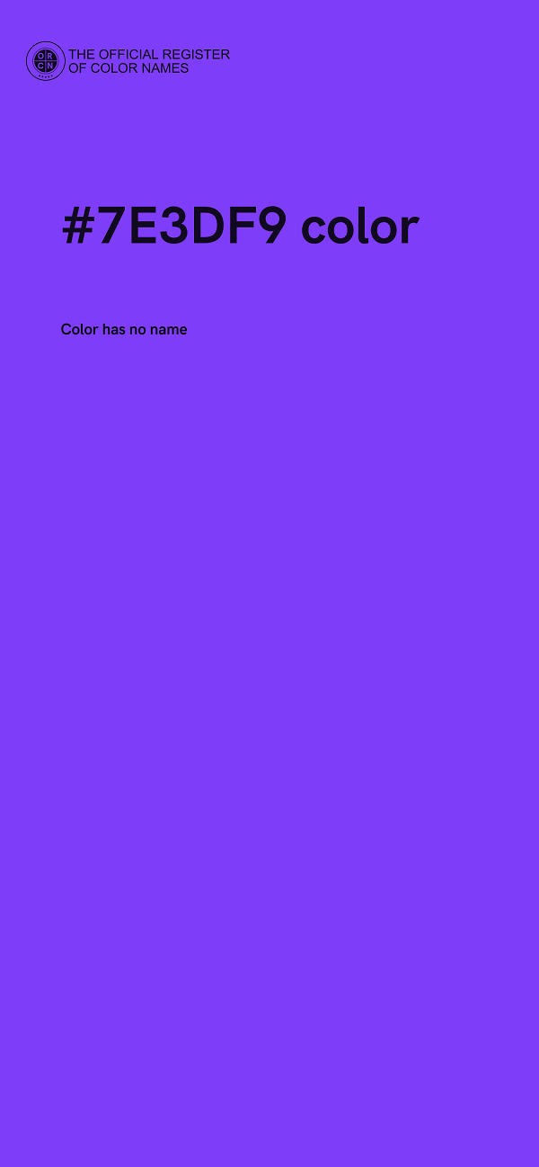 #7E3DF9 color image