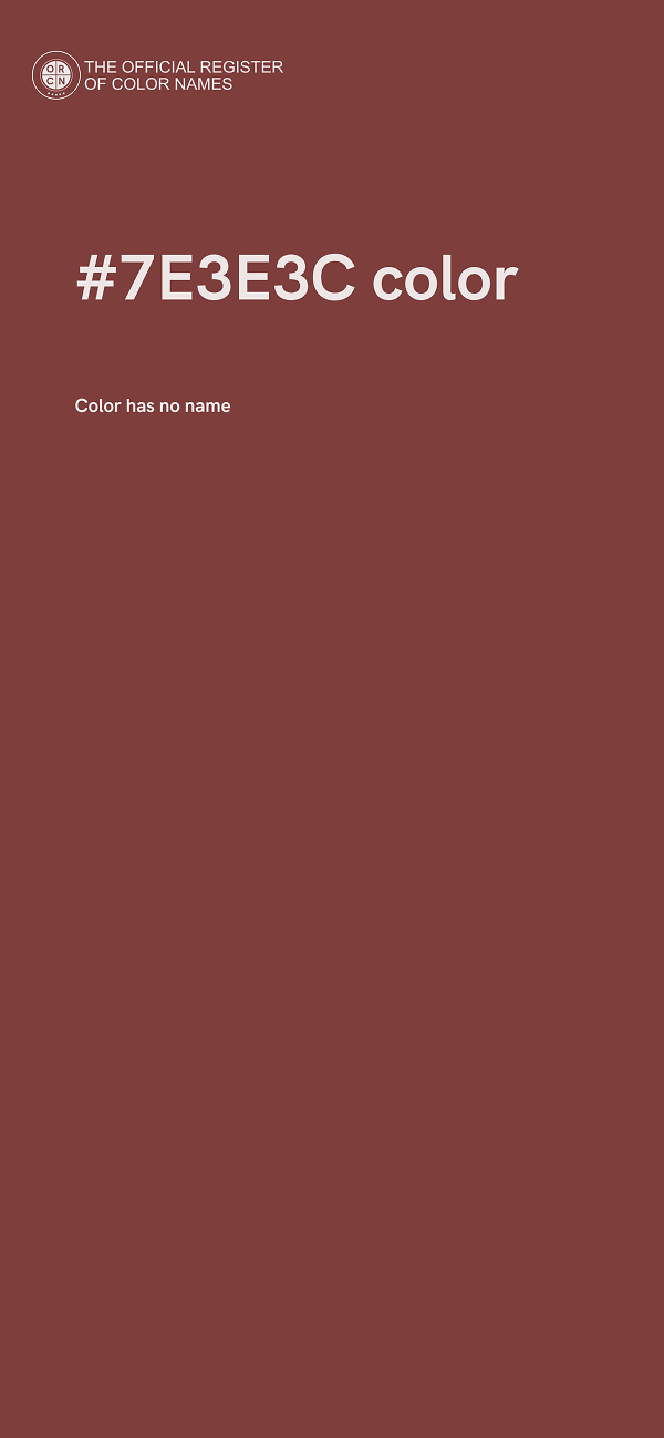 #7E3E3C color image