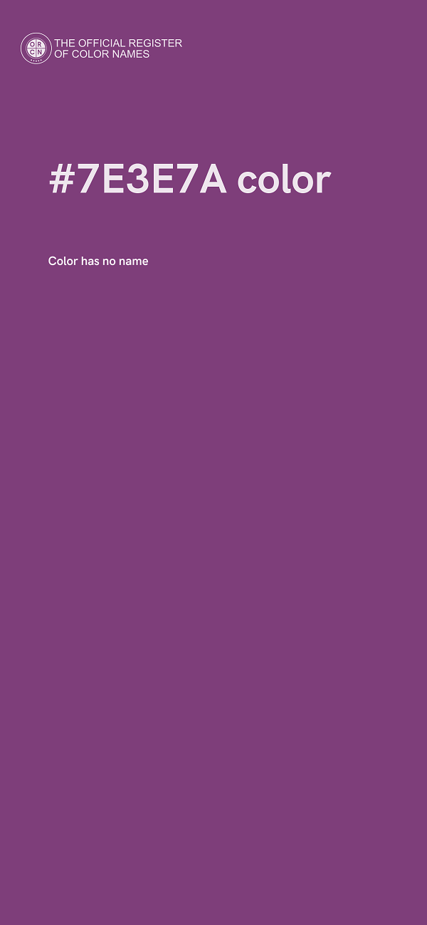 #7E3E7A color image