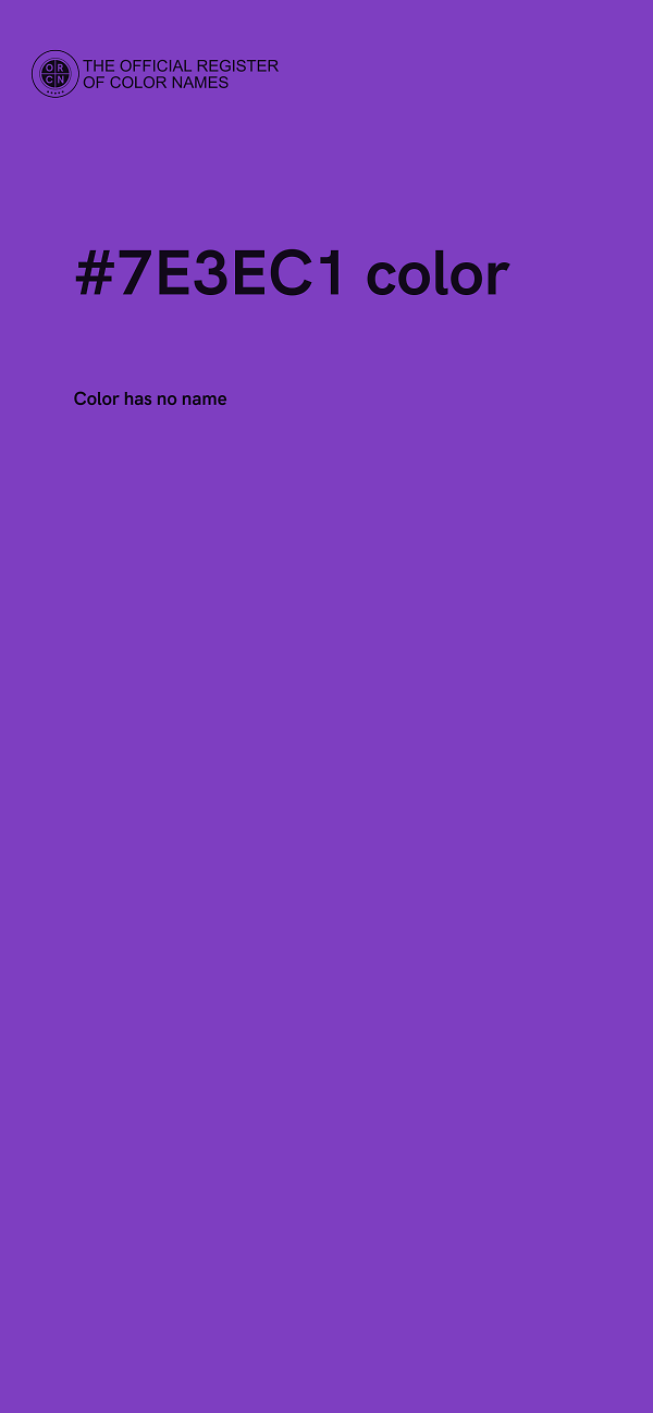 #7E3EC1 color image