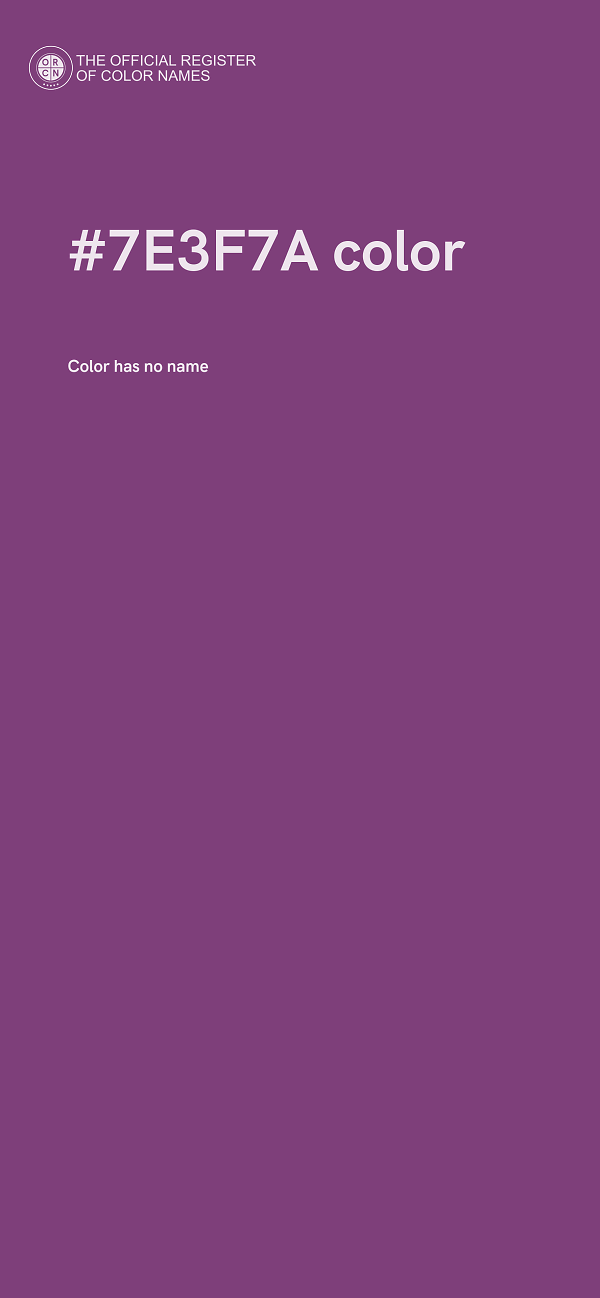 #7E3F7A color image