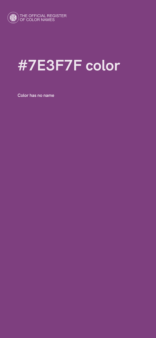 #7E3F7F color image