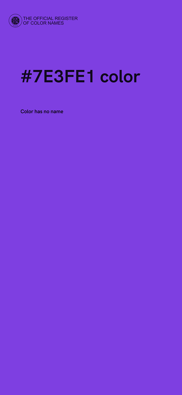 #7E3FE1 color image
