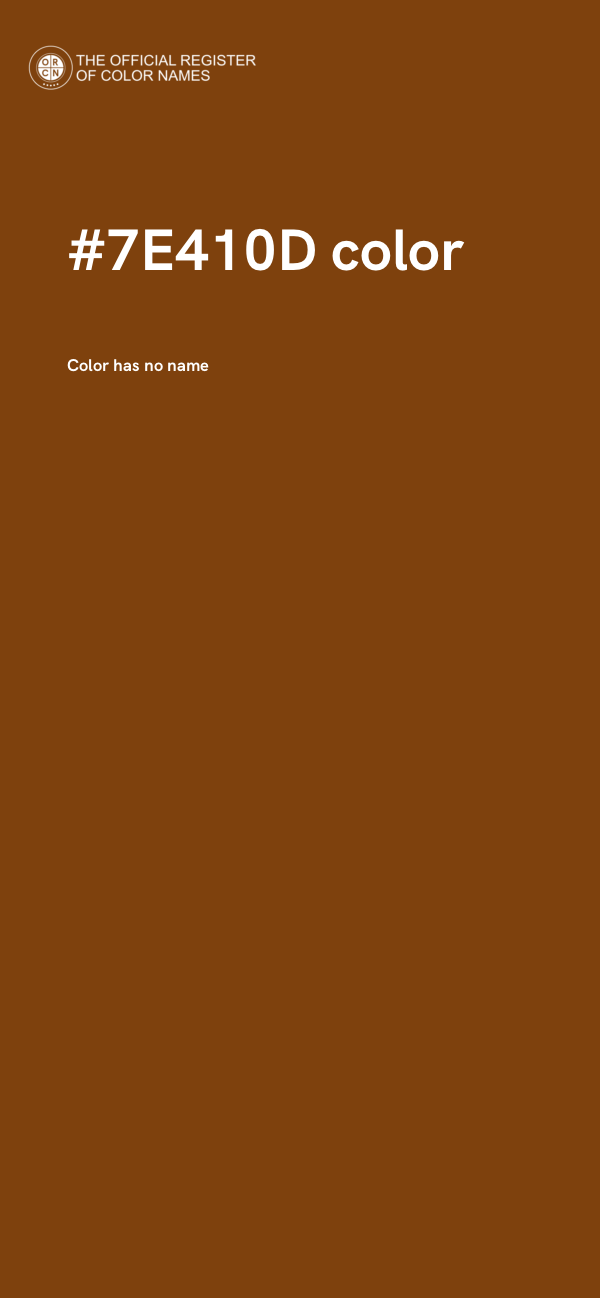 #7E410D color image