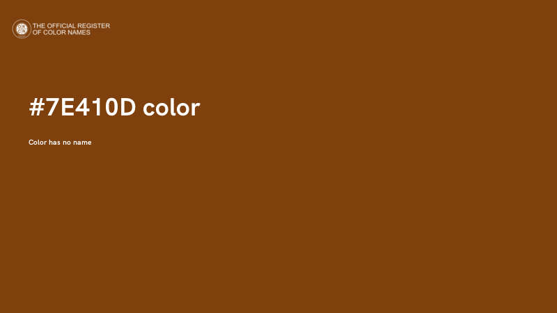 #7E410D color image