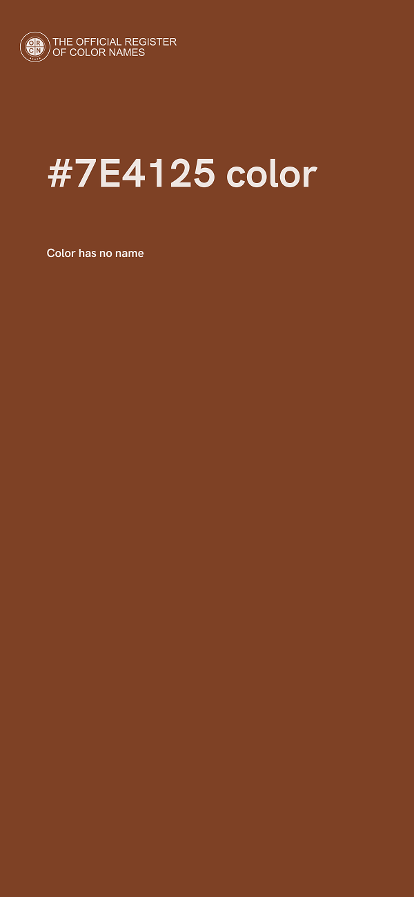 #7E4125 color image