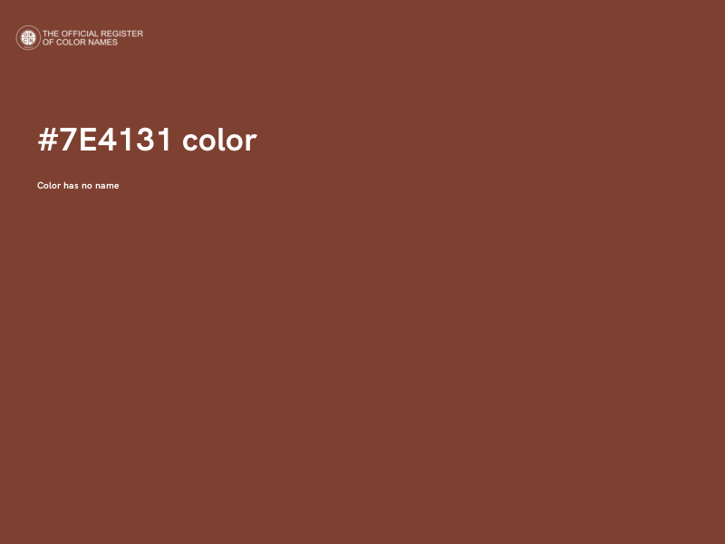 #7E4131 color image