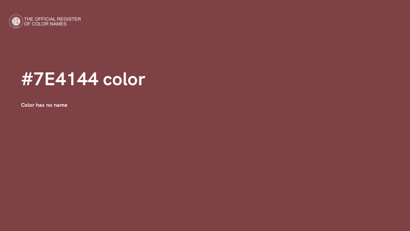 #7E4144 color image