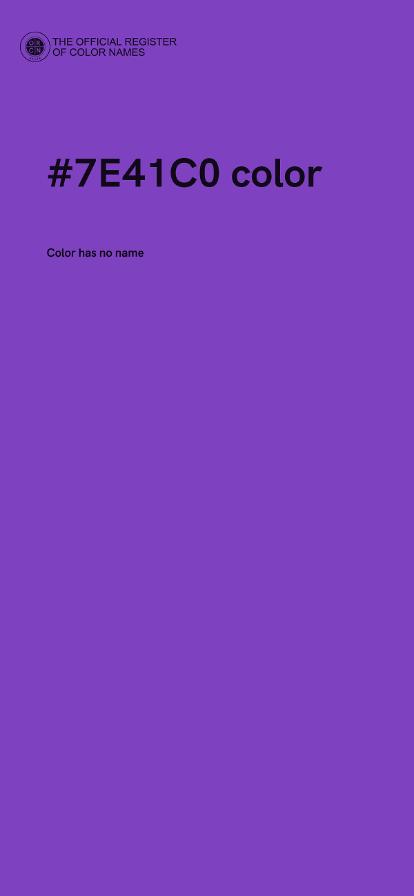 #7E41C0 color image