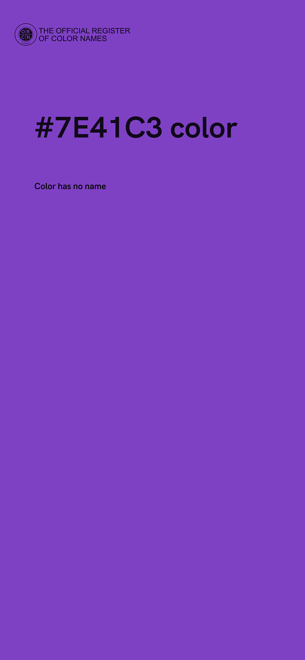 #7E41C3 color image