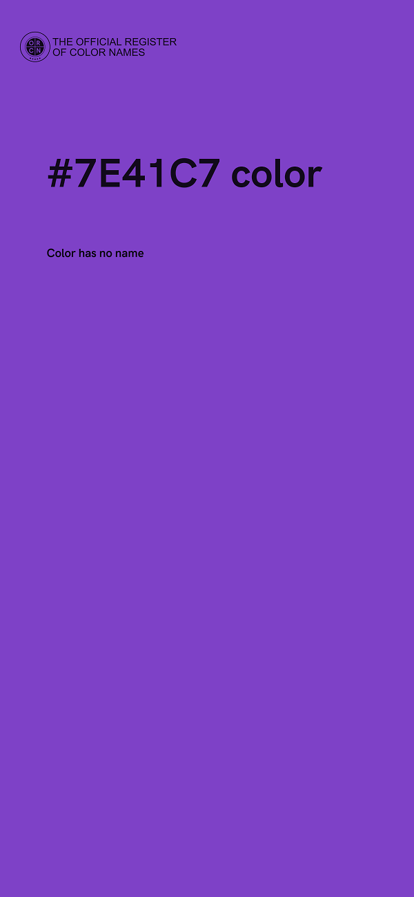 #7E41C7 color image