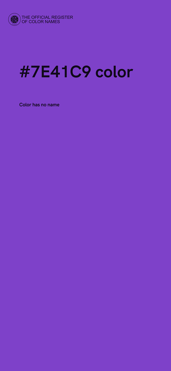 #7E41C9 color image