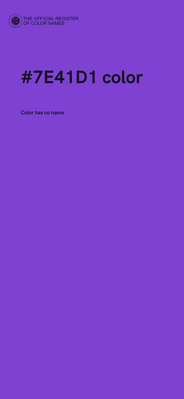#7E41D1 color image