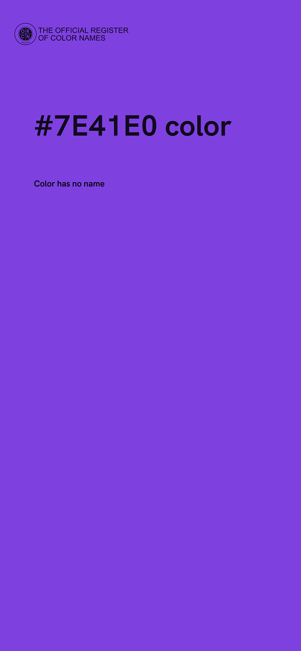 #7E41E0 color image
