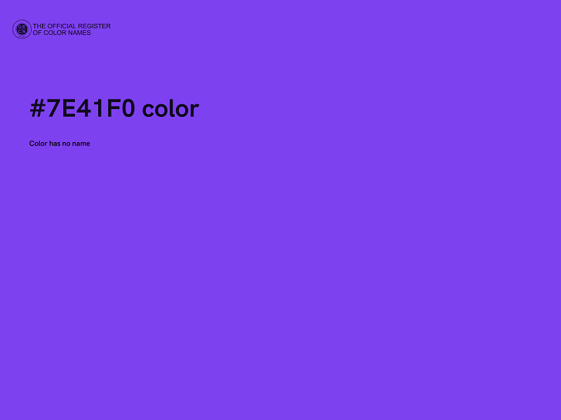 #7E41F0 color image